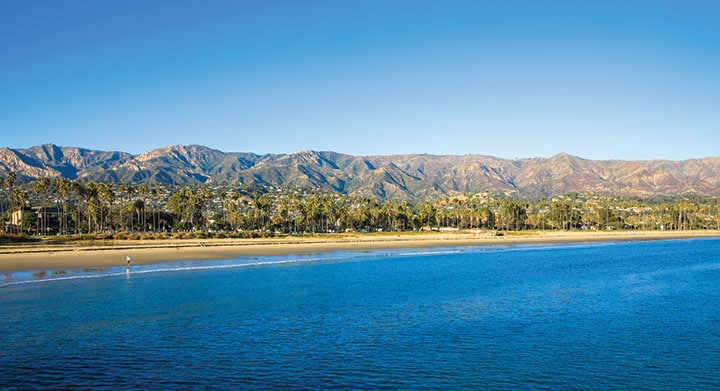 Pacific Ocean in Santa Barbara, California