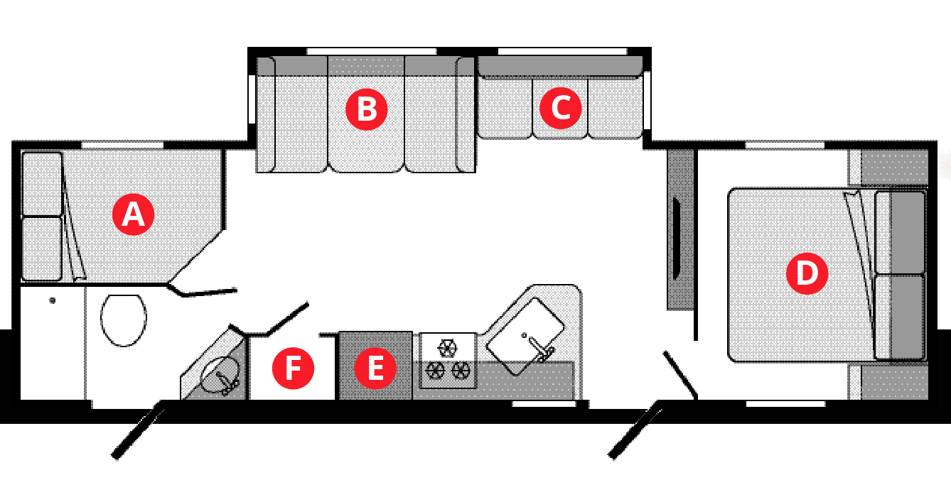 East to West Silver Lake 27K2D floorplan