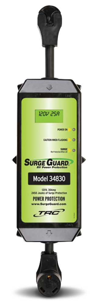 Surge Guard portable electrical management systems black/green