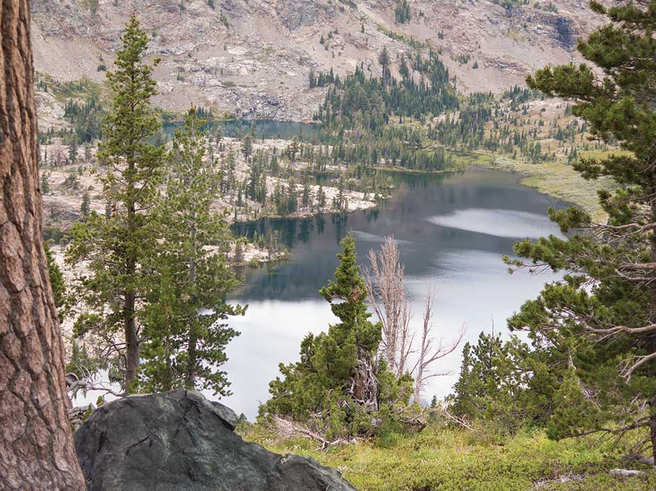 More than 130 lakes nestle between the glaciated granite canyons of Desolation Wilderness.
