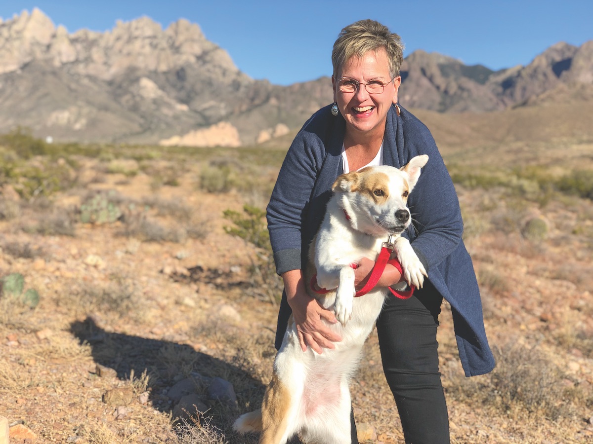 Trudy King and her dog Chelsea