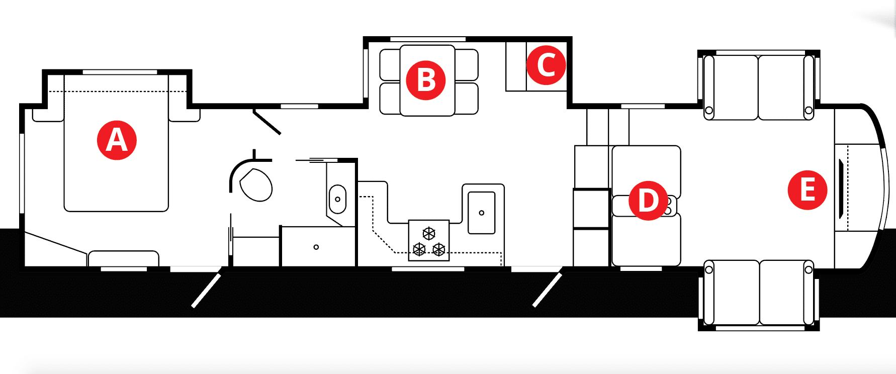 Winnebago Voyage V3436FL floorplan