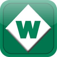 Green and white Woodall’s "W" logo