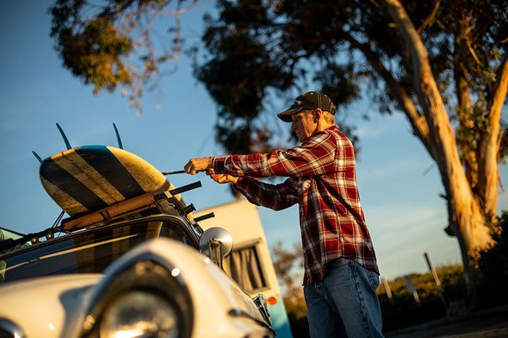 Yakima racks on roof of 1961 Chrysler Newport