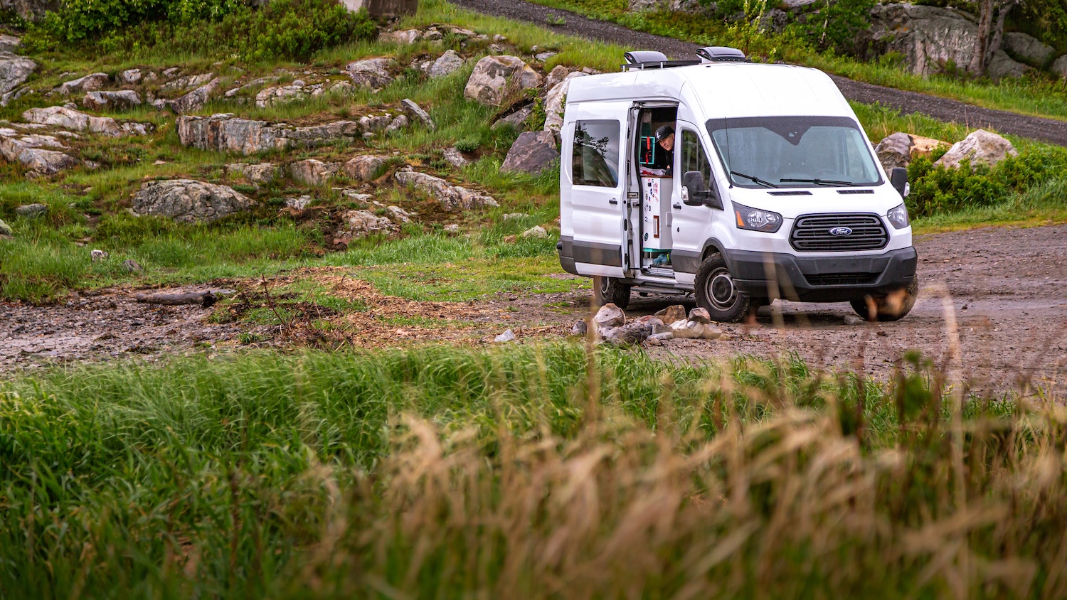 A Camper Van parked in the country