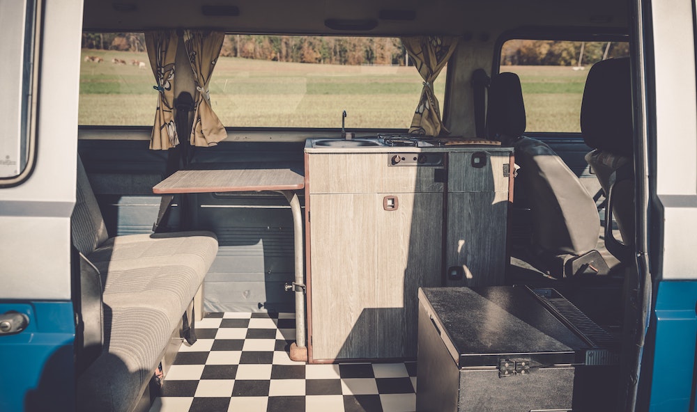 Camper van interior