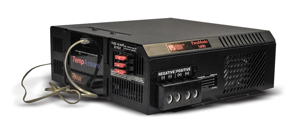 Parallax Power Supply’s converter/charger utilizes a unique temperature- compensation feature designed to maximize output in extreme temperatures.