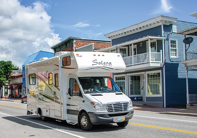 The towns and beaches of the area are fun to explore in an RV.