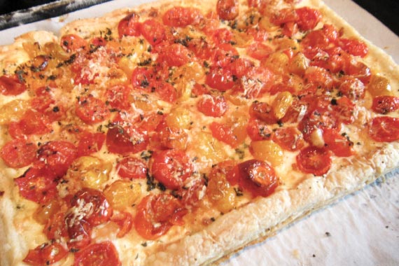 Fresh Tomato Feta Tart