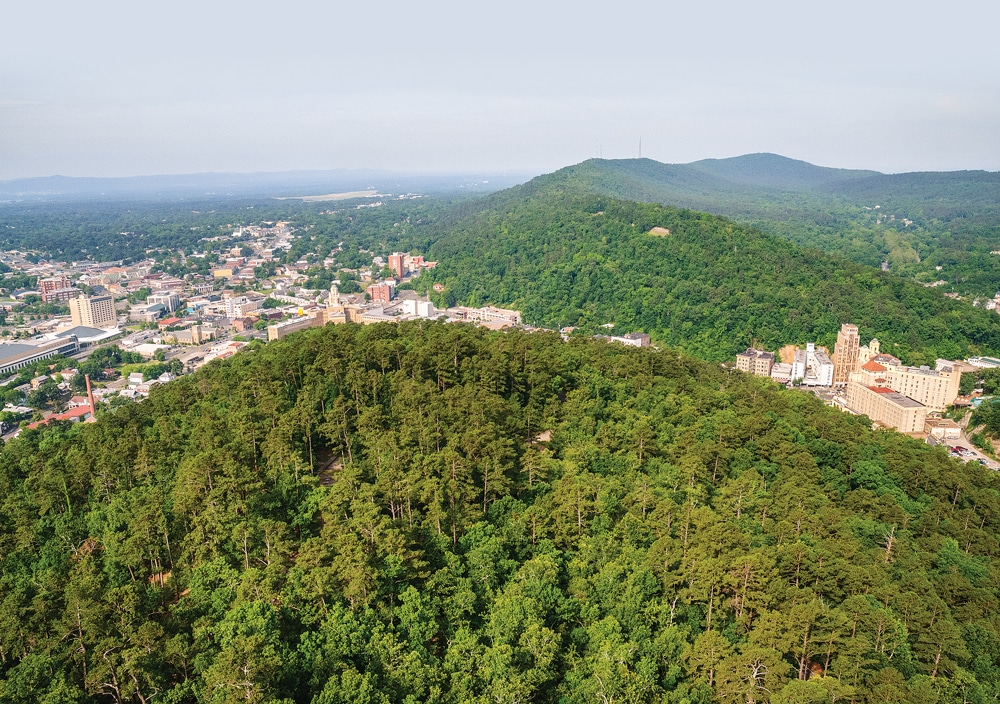 View from the Hot Springs Mountain Tower.