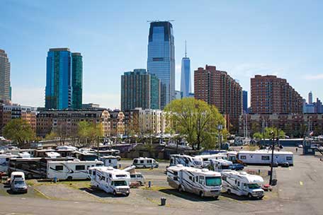 Liberty Harbor RV Park in NJ