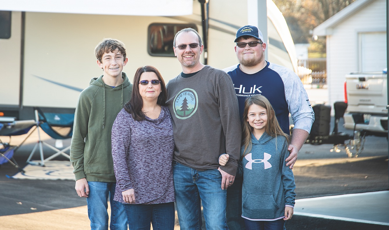 Beth Roeder with her family