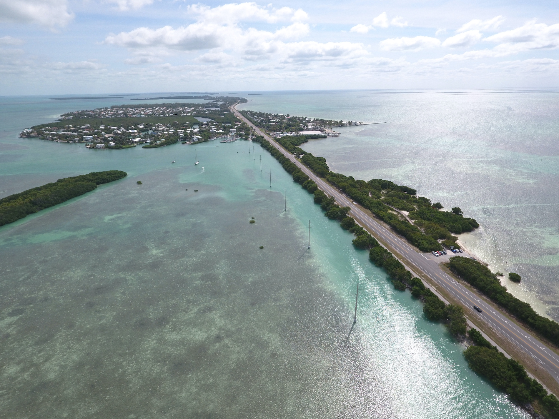 the Overseas Highway leading out from Miami to the Florida Keys