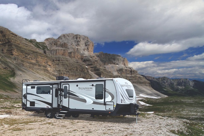 outdoors rv black stone travel trailer