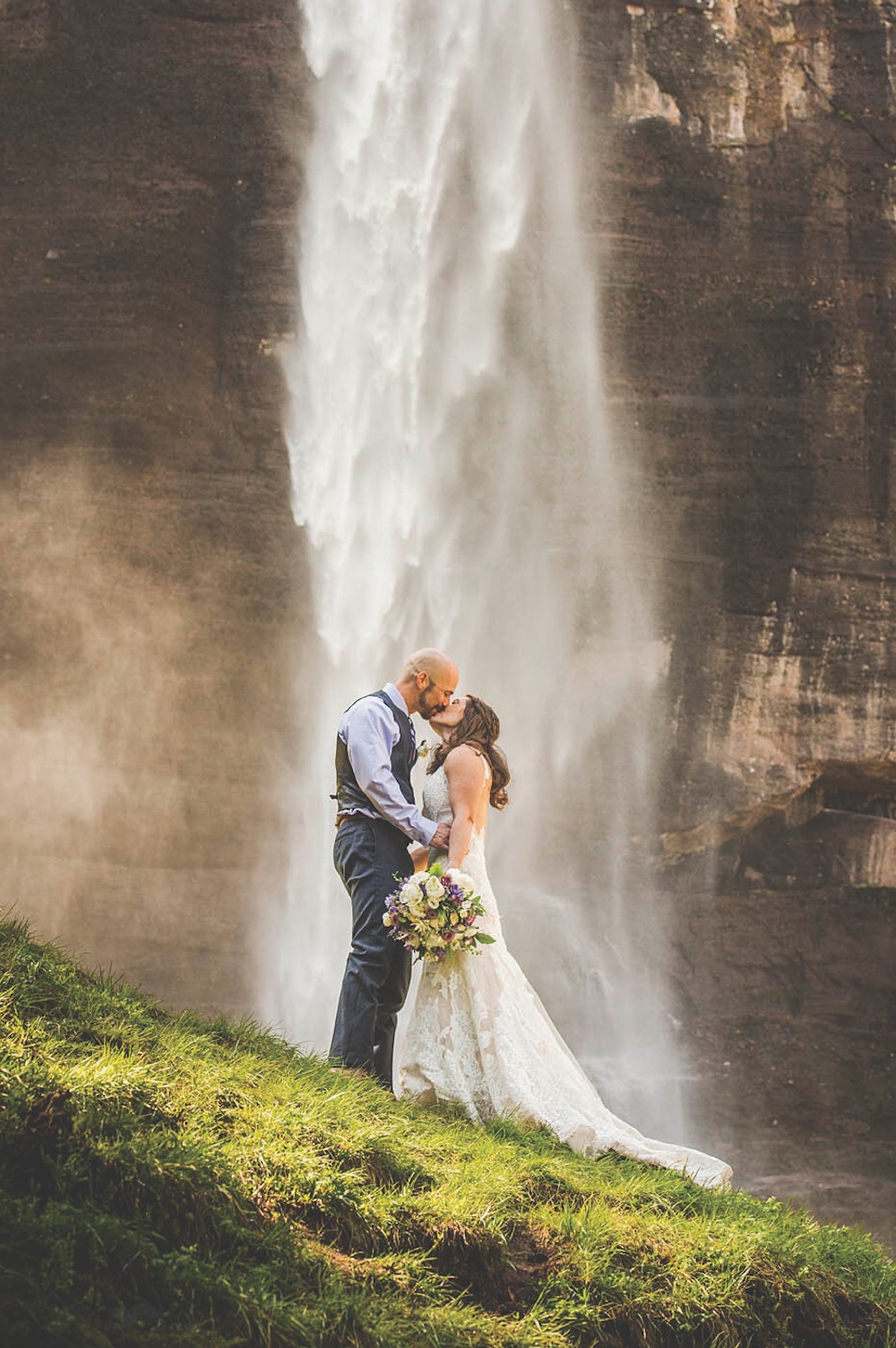 photo credit elope telluride, waterfall in telluride