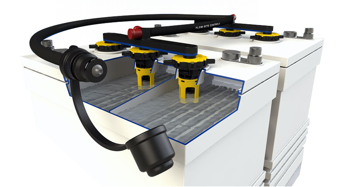 Flow-Rite's Pro-Fill Onboard Battery Watering System