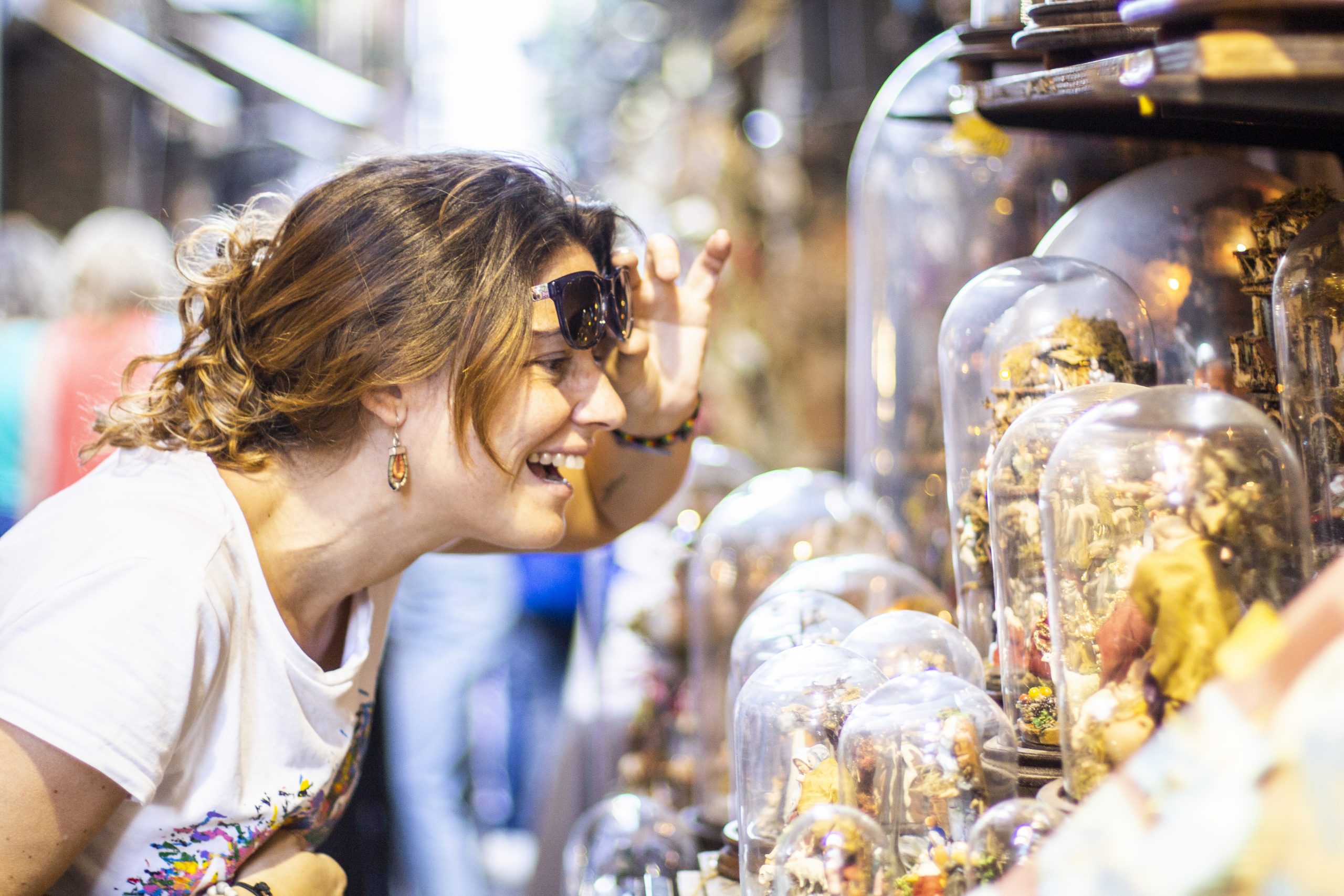 Woman Shops At Art Festival