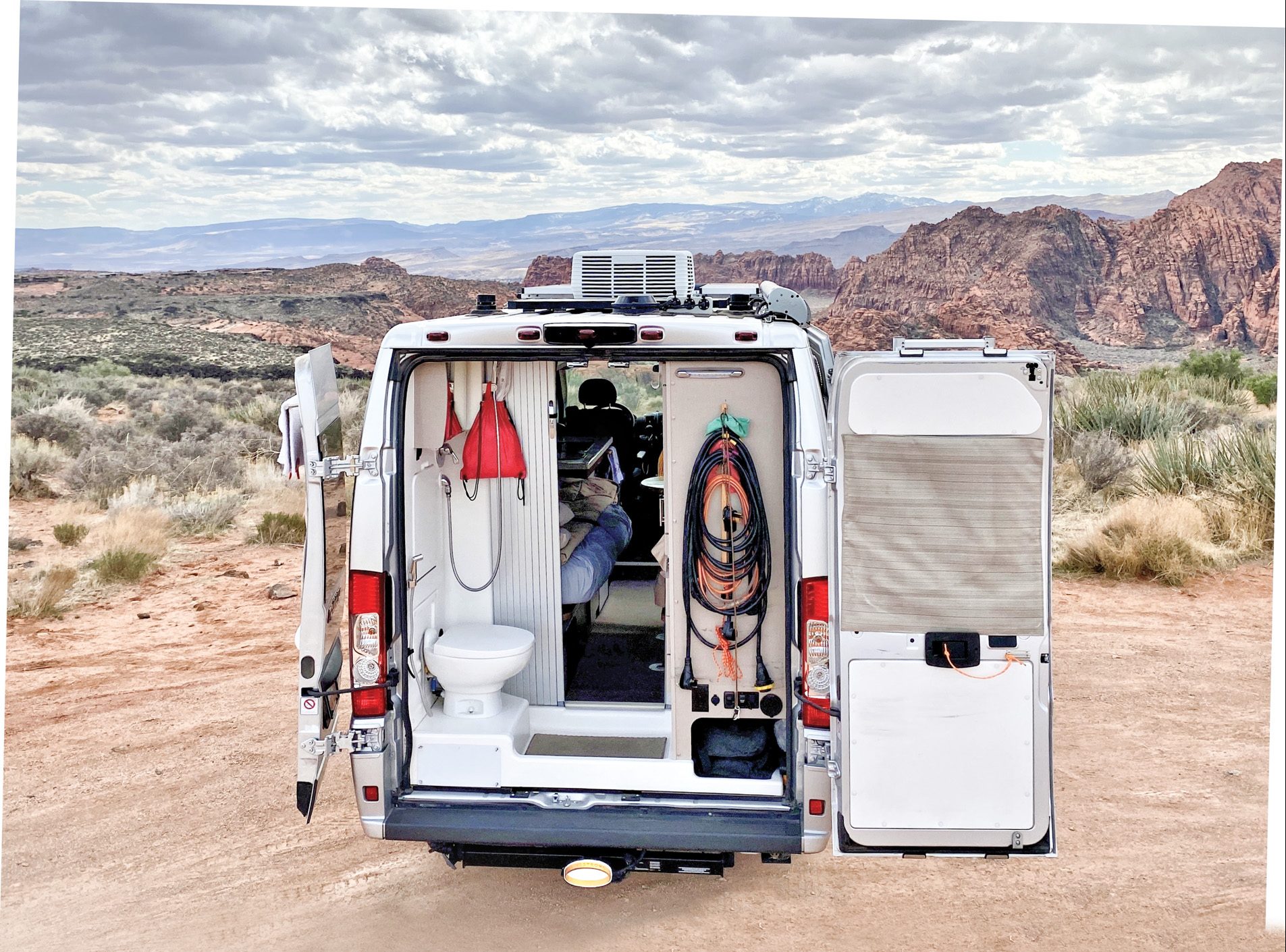 RV Toilet Set Up