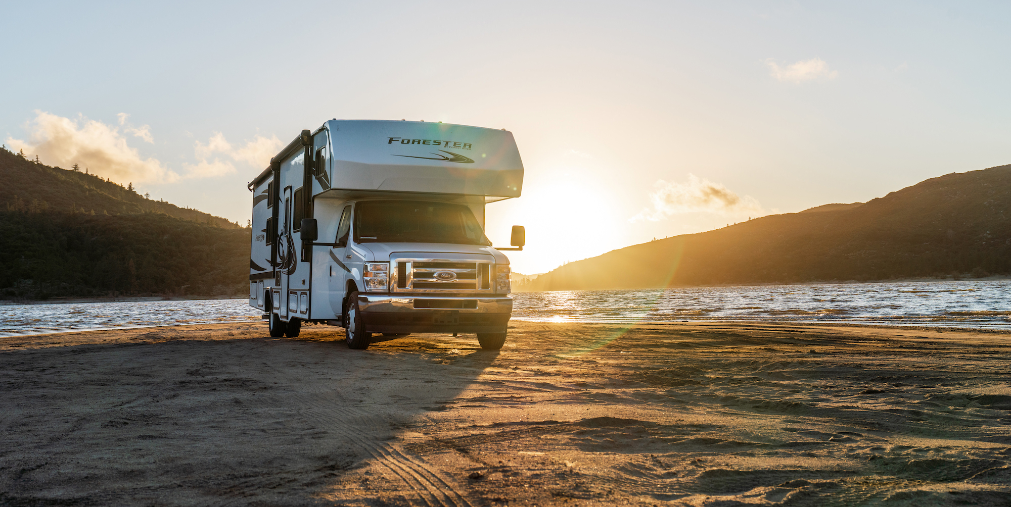 An RV with a Discover Battery battery