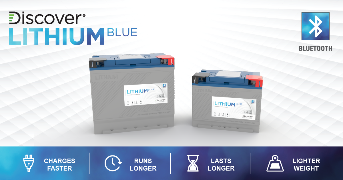 Discover Battery Lithium Blue