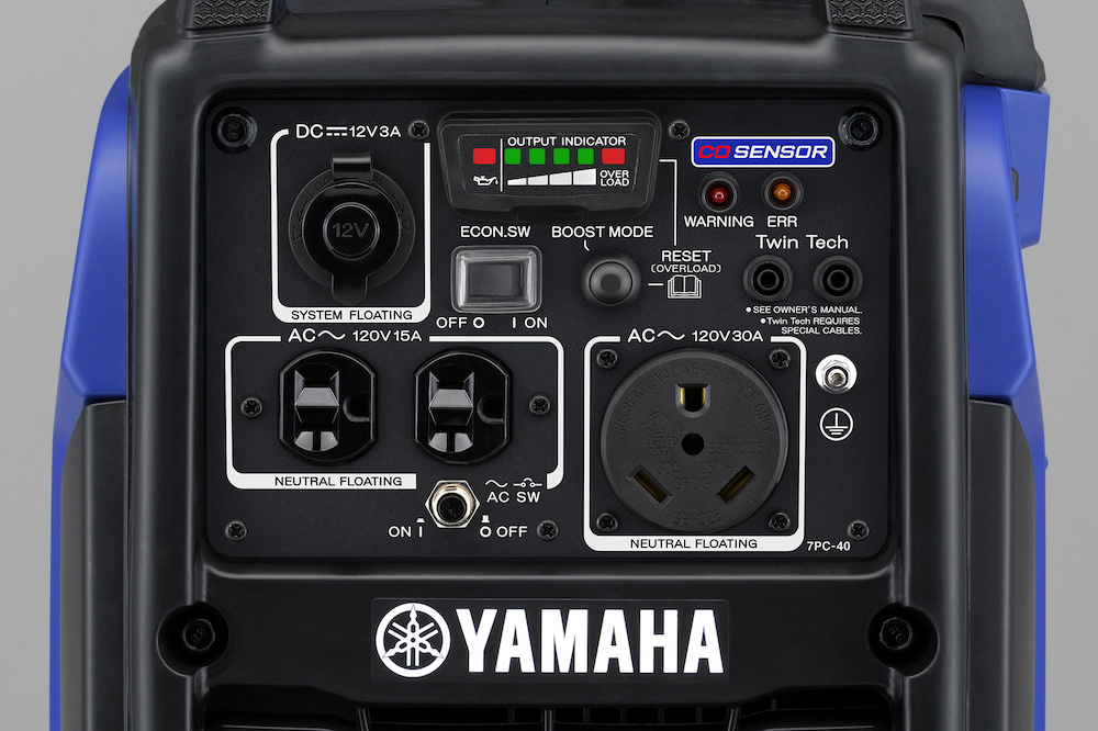 Yamaha EF2200iS portable generator close up