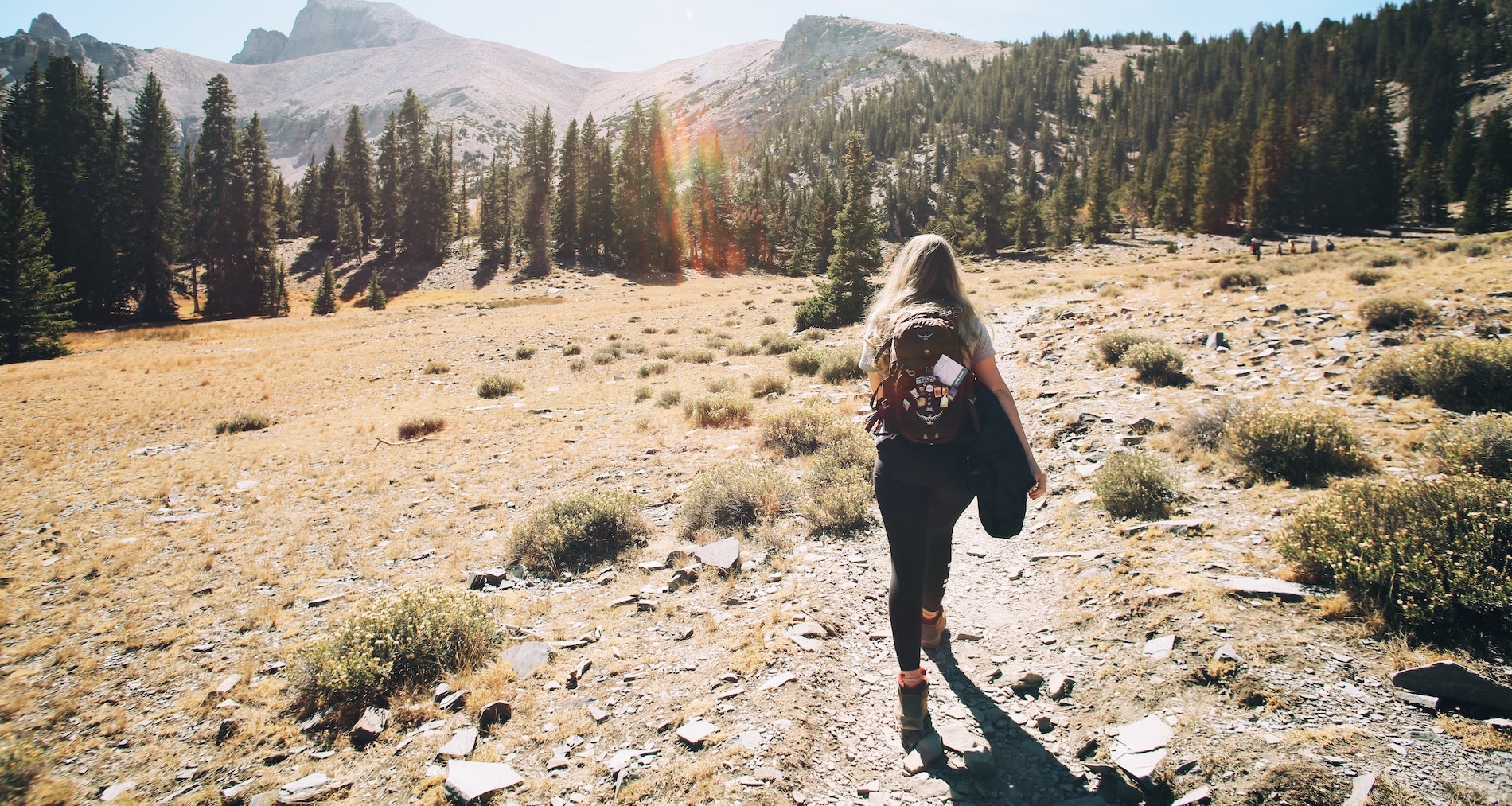 summer sun hiking and camping