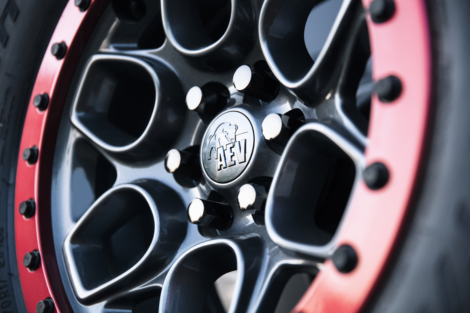 GMC Canyon AT4 OVRLANDX wheel close up