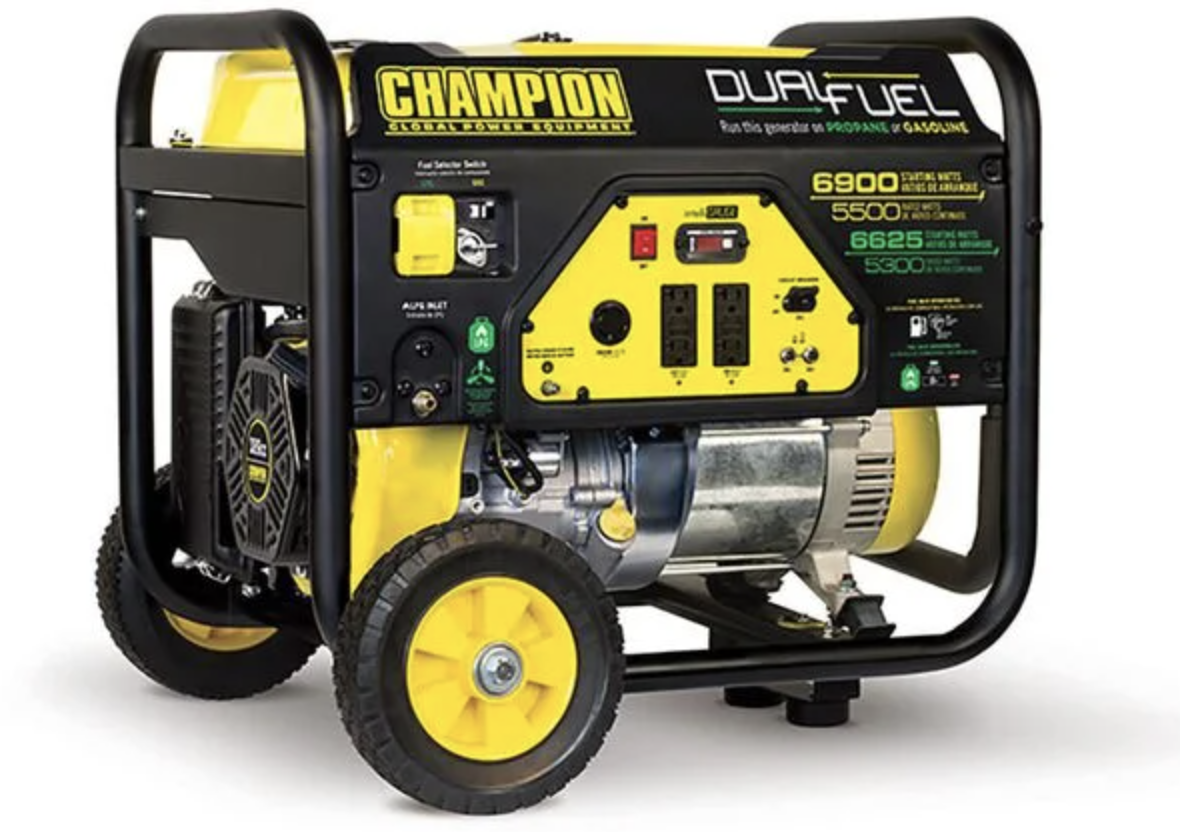 Champion 5500-Watt Dual-Fuel Portable Generator