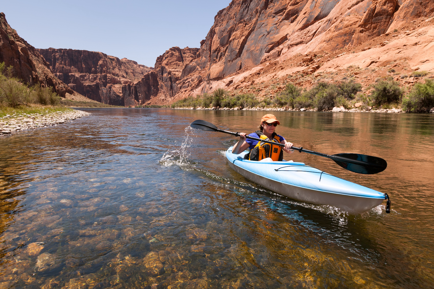 Kayaking the Colorado River (Between Lees Ferry and Glen Canyon Dam)