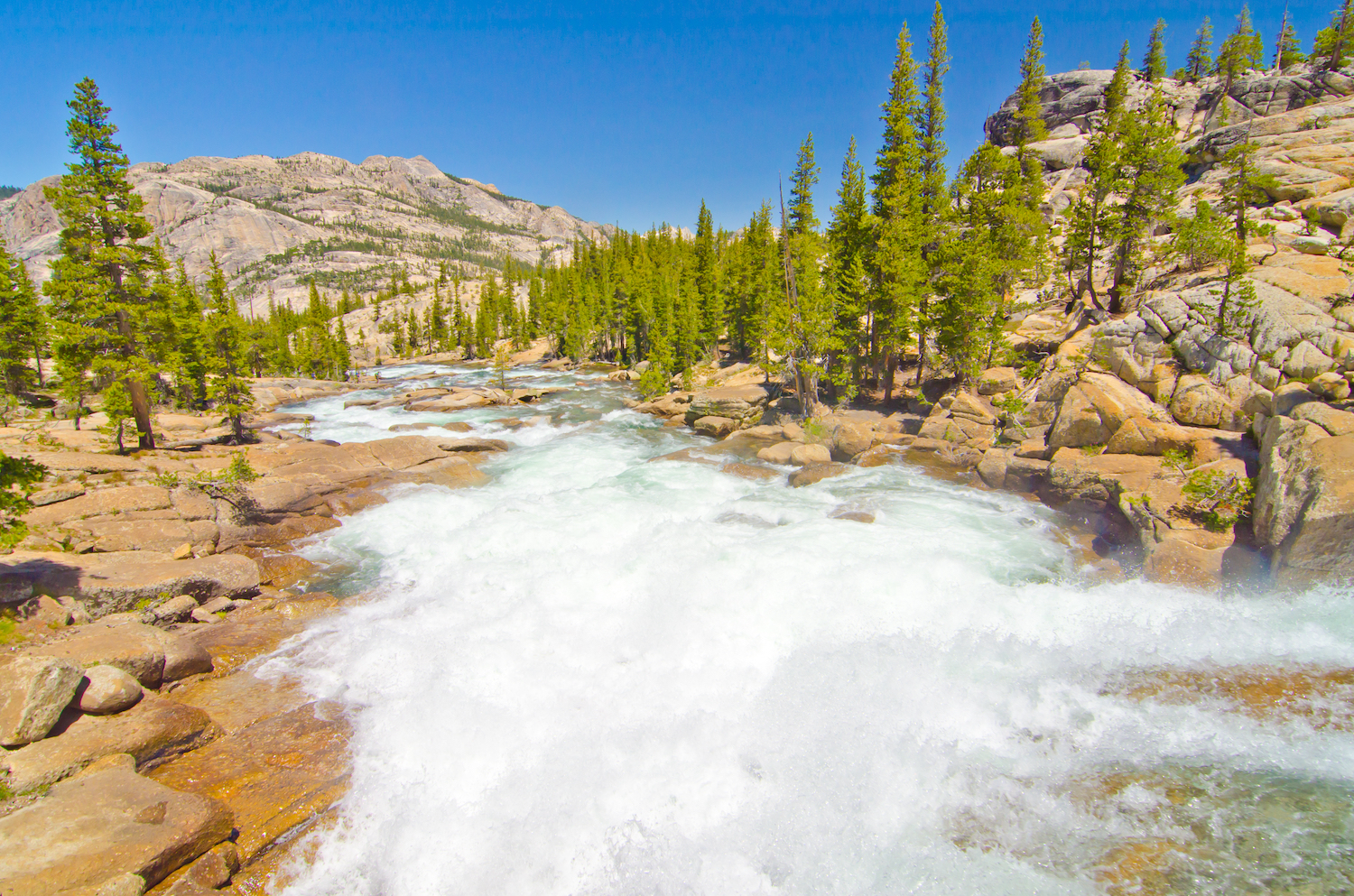 Tuolumne River at Glen Aulin at Yosemite National Park