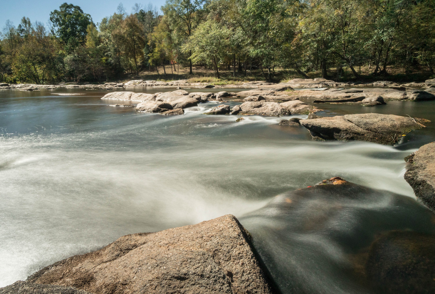 the South Tiger River in upstate South Carolina in the fall