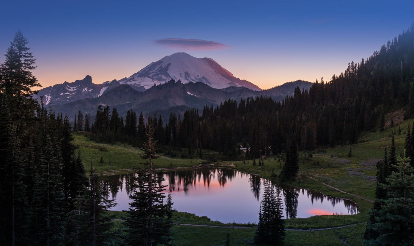 Sunset at Mt. Rainier, WA, USA