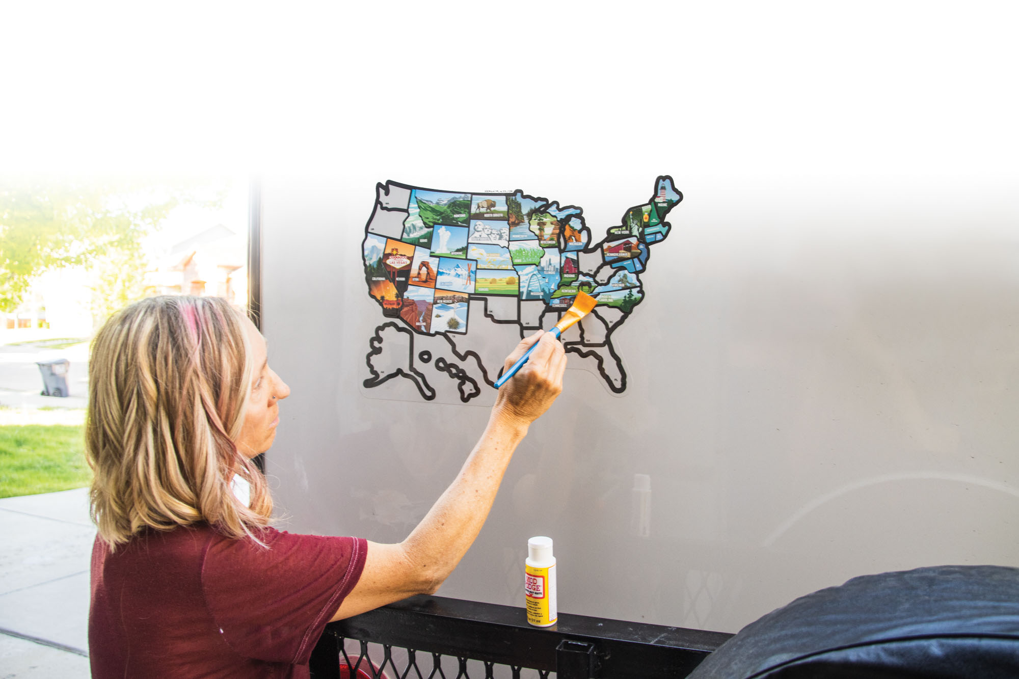 US State Map Art Project