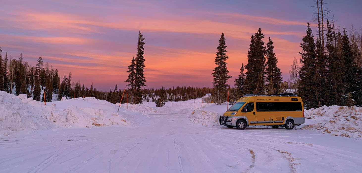 RV in Snow