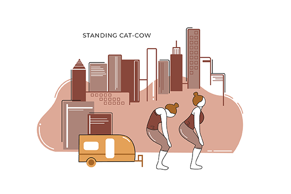 Yoga Standing Cat Cow