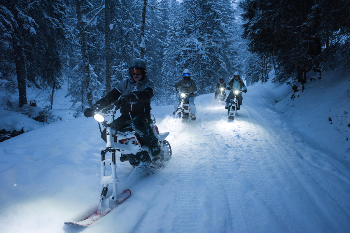 MoonBikes electric snowbike