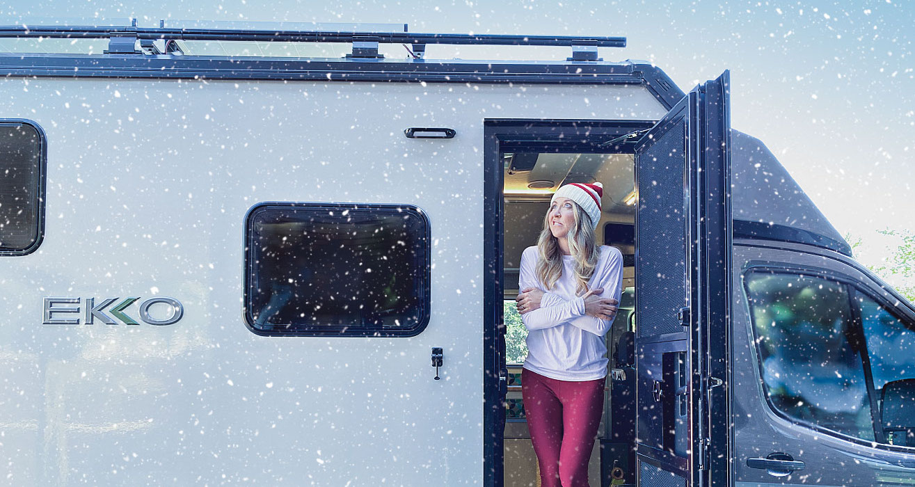 RV in Snow