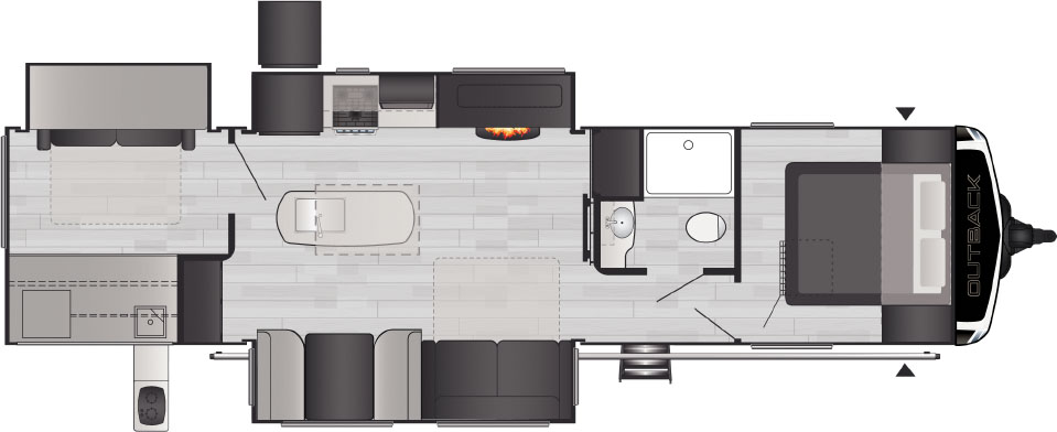 Keystone Outback Ultra-Lite 244UBH Floorplan