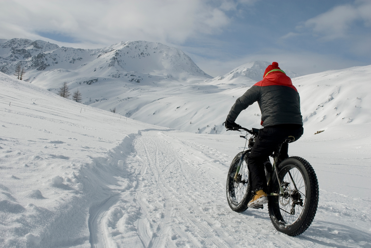 can i bike in the snow