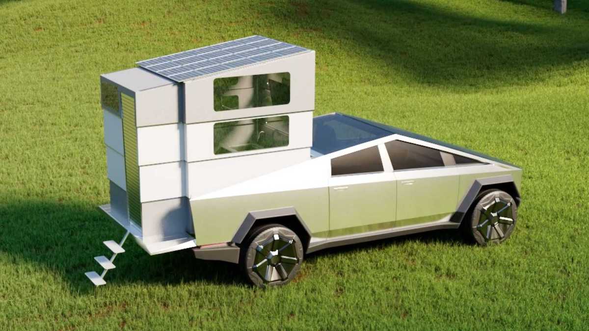 Tesla Cybertruck Cyberlandr camper