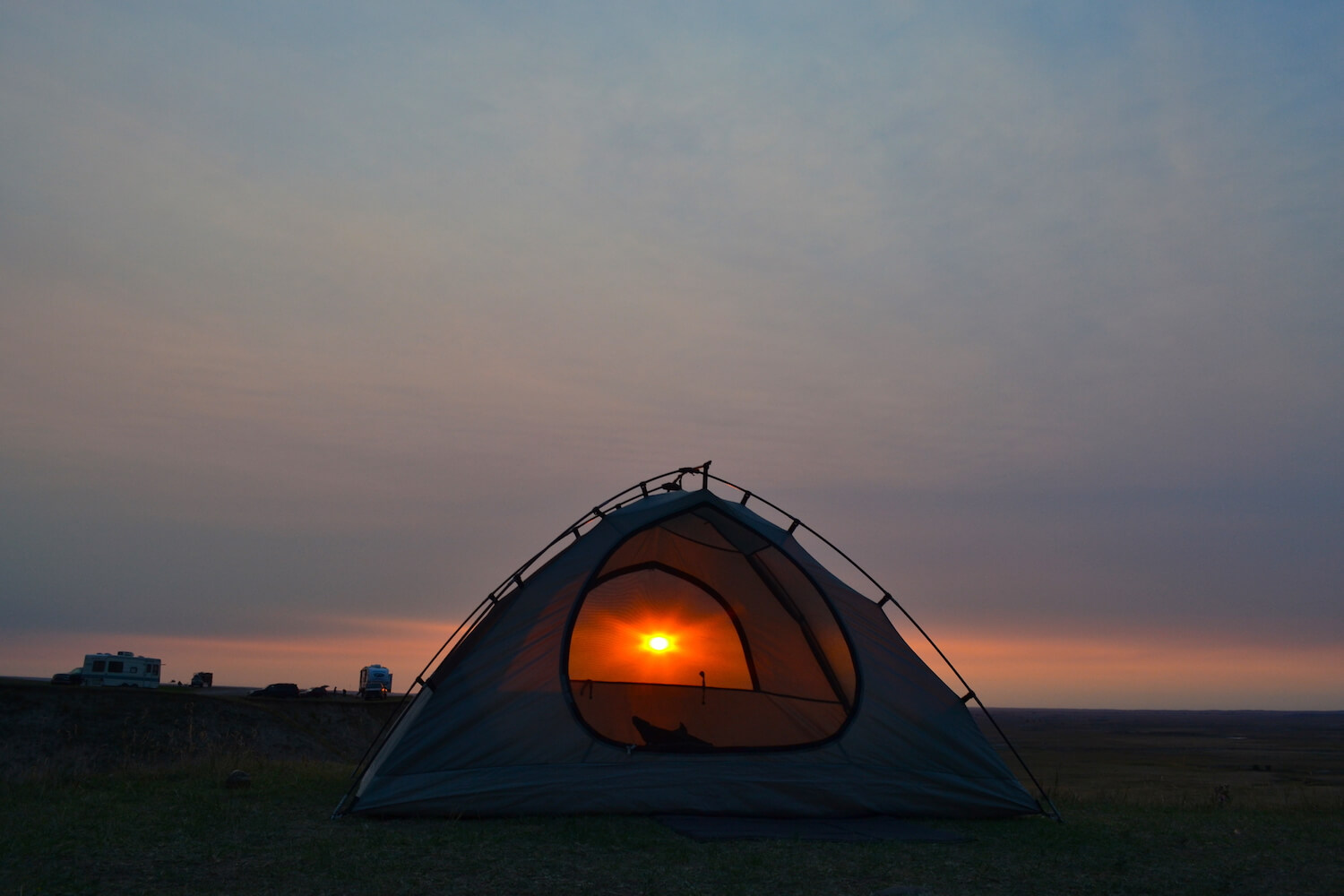 badlands sunrise truck camper