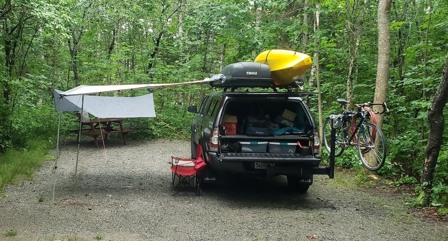 truck camper clean up traveling alone