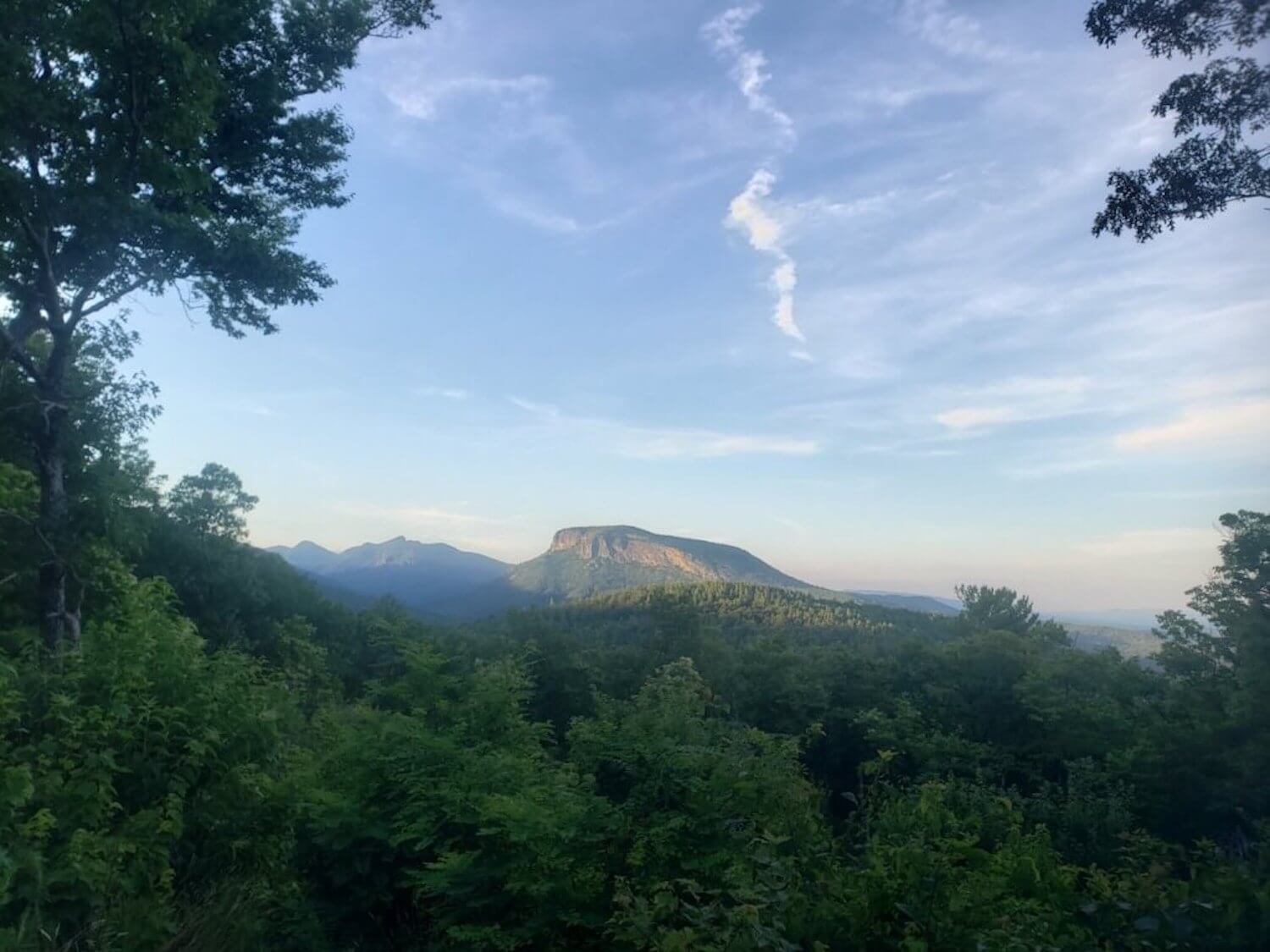 table rock in linville gorge traveling alone
