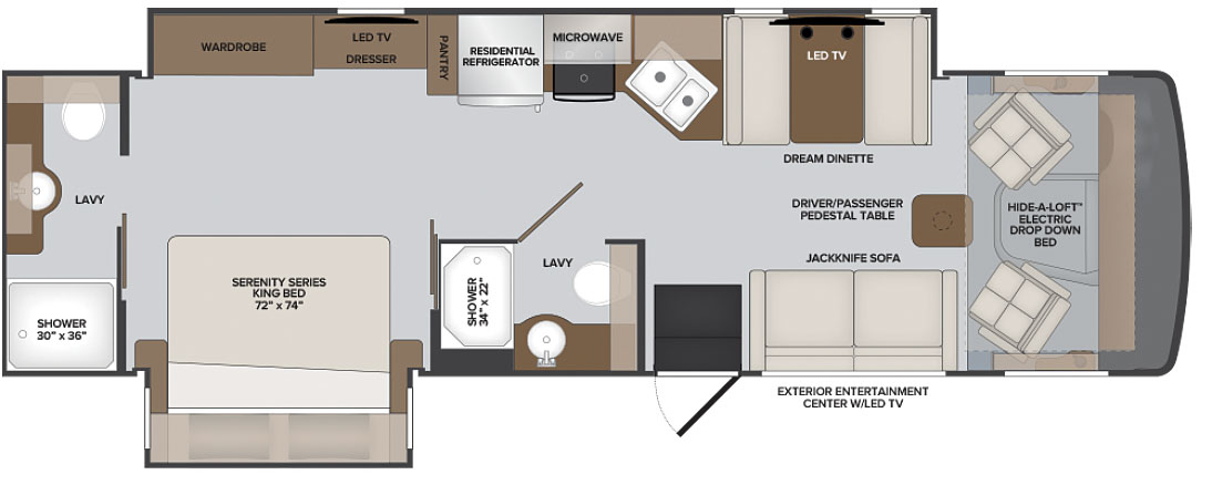 Holiday Rambler Admiral Interior Floorplan