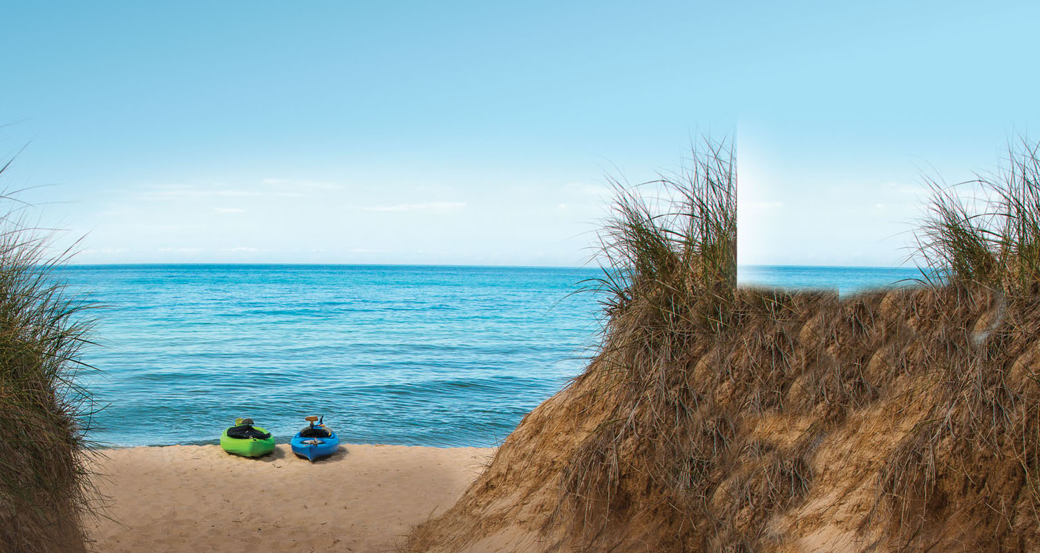 Kayaks at Water's Edge