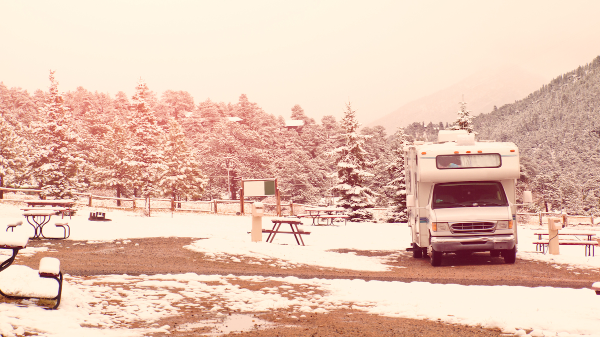 RV winter camping