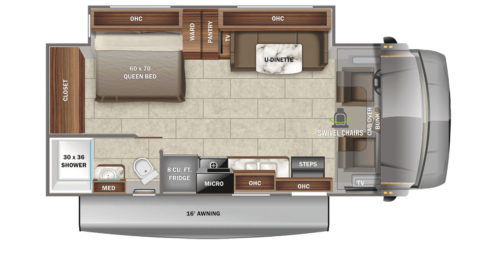 Jayco Redhawk 24B Floorplan