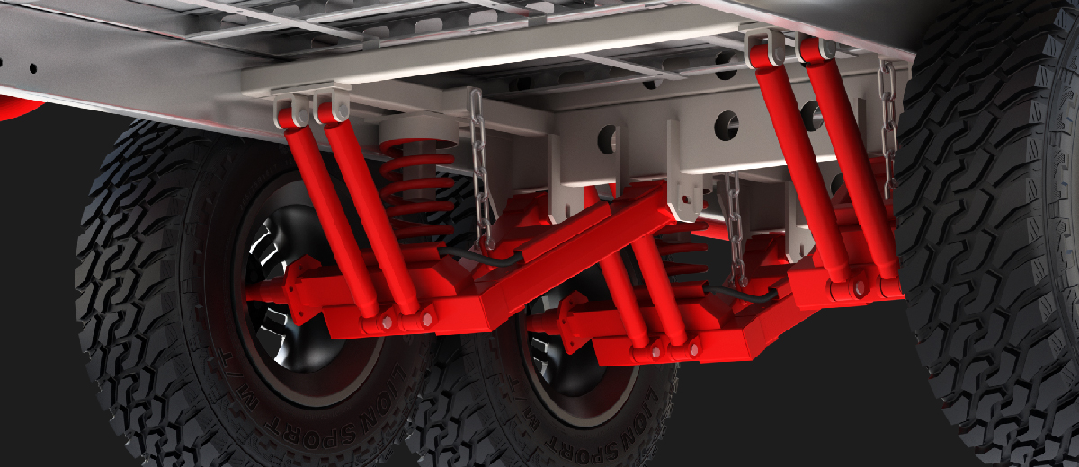 Black Series Travel Trailer suspension