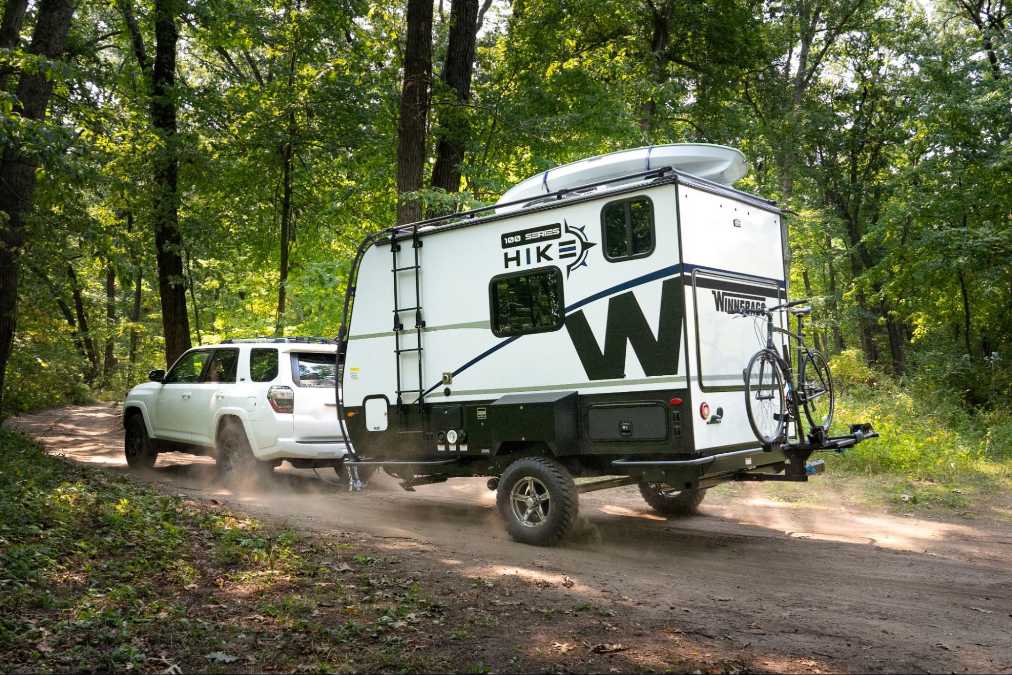 Winnebago HIKE 100 being towed