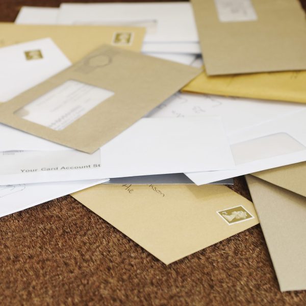 Mail Pile of Envelopes